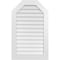 Ekena Millwork Octagonal Top Surface Mount PVC Gable Vent w/ 3-1/2"W x 1"P Standard Frame, 26"W x 42"H GVPOT26X4201SN - alternate 1